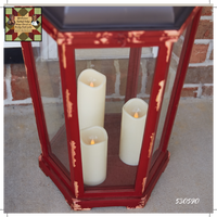 Friedrich Lantern with LED Candles 33"H