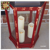 Friedrich Lantern with LED Candles 33"H