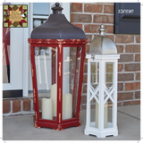 Friedrich Lantern with LED Candles 33"H