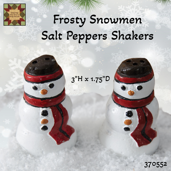 Frosty Snowmen Salt & Pepper Shakers