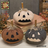 Stuffed Mini Primitive Jack O Lantern, 3 Assorted