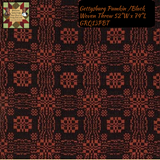 Pumpkin & Black Gettysburg Table Top Collection & Throw