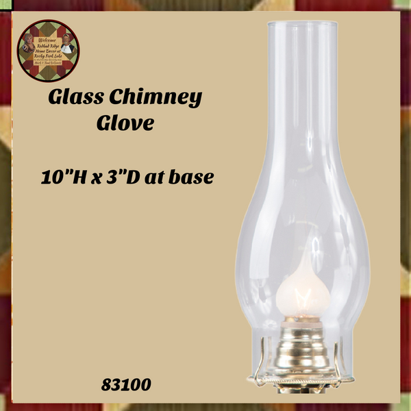 Oil Lamp Glass Chimney Globe 10"