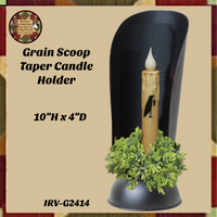 Grain Scop Taper Candle Holder