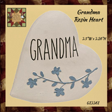 Grandma Resin Heart