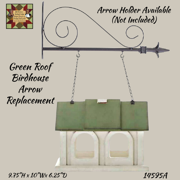Birdhouse Feeder Green Roof Arrow Replacement
