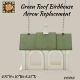 Birdhouse Feeder Green Roof Arrow Replacement