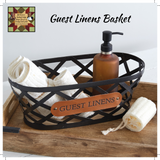 Guest Linens Basket