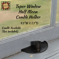 Half Moon Pan Taper Candle Holder