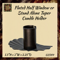 Fluted Half Taper Candle Holder