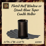 Fluted Half Taper Candle Holder