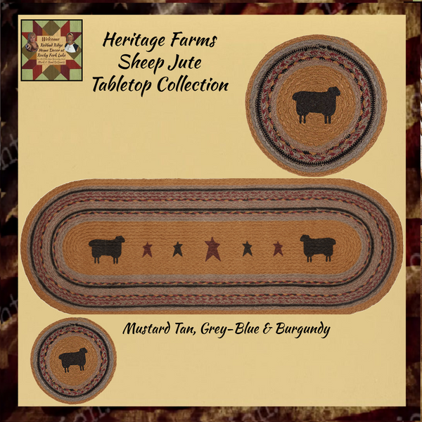 Heritage Farms Sheep Jute Tabletop Collection