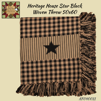 Black Star Heritage House Afghan 50 In x 60 In