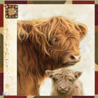 Highland Cow Mom and Baby Frame