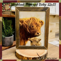 Highland Cow Mom and Baby Frame
