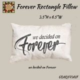 Home, Together, Forever Rectangle Pillow