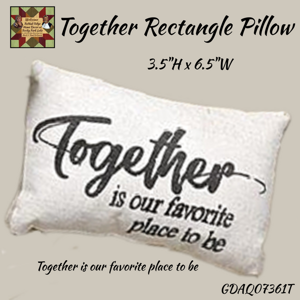 Home, Together, Forever Rectangle Pillow