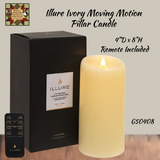 Illure Ivory Wax Flameless Pillar Candle ~ 50% Savings