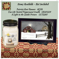 One Life Twisted Peppermint Jar Candle