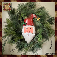 Kris Kringle Hanging Recycled Metal Art