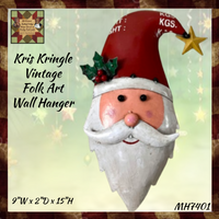 Kris Kringle Hanging Recycled Metal Art