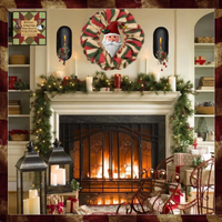 Kris Kringle Hanging Recycled Metal Art