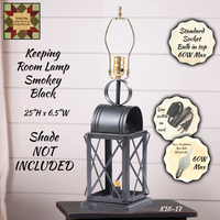 Keeping Room Lamp Base in Smokey Black