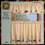 Kettle Grove Applique Crow and Star Valance