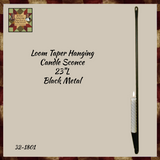 *Loom Vintage Style Black Iron Wall Taper Candle Holder Sconce 23"