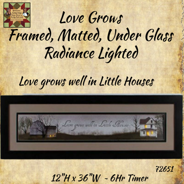 Love Grows ~Billy Jacobs Framed, Matted, Lighted Picture