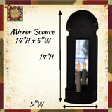 *Colonial Style Mirror Taper Candle Holder Sconce Display Hanging or Freestanding