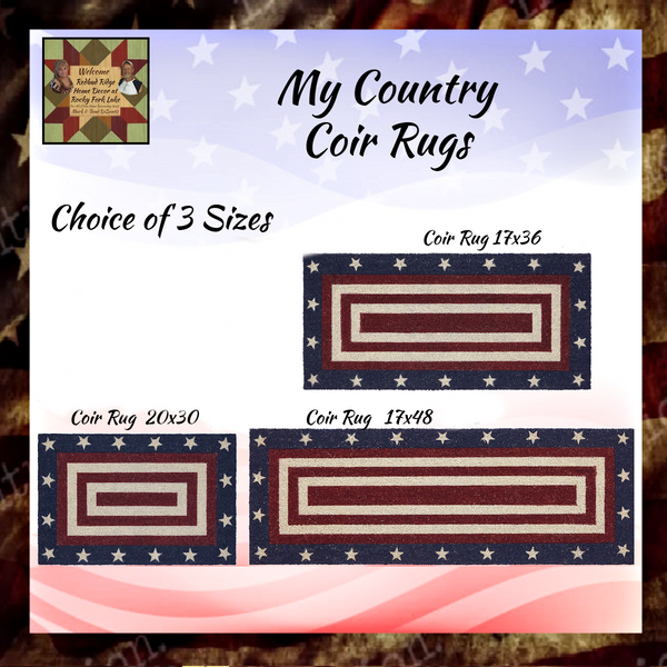 My Country Americana Coir Rugs 3 Sizes