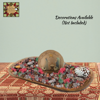 Nativity Decorative Hand-painted Wood Ball 4"