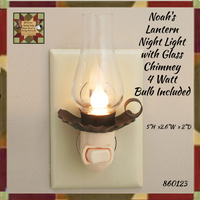 Noah's Glass Chimney Lantern Night Light
