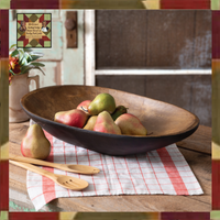Rye's Yesteryear Black Bowl 23"W