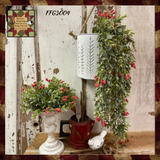 Nottingham Berry Hanging Vine, Scarlet Red