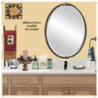 Oval Black Soap Dish with Glass Liner