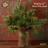 Weeping 22"L Mixed Pine Bush