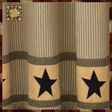 Primitive  Star Shower Curtain