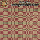 Patriots Knot Cranberry, Green & Khaki Tablerop Collection