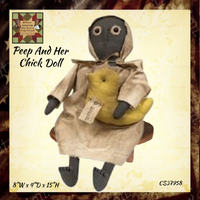 Peep with her Baby Chick Primitive Doll