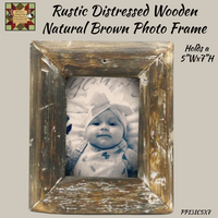 Photo Frame Wood Rustic Aged Distress 5x7