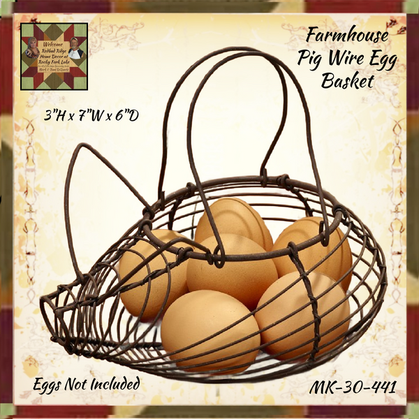 Pig Wire Egg Basket