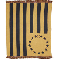 Old Glory Americana Woven Throw 60"x50"