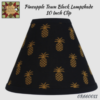 Pineapple Town  Black Lampshade 10 In Clip