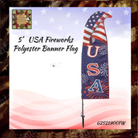 Americana Banner Flags 5'