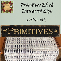 Primitives Distressed Barnwood Sign