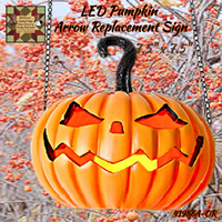 LED Pumpkin Arrow Replacement Sign
