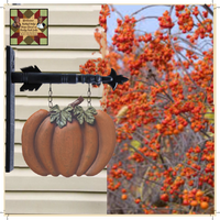 Fall Arrow Replacement Hanging Sign Orange Pumpkin 10"