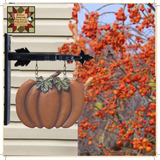 Fall Arrow Replacement Hanging Sign Orange Pumpkin 10"